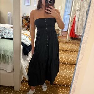 STAUD Black Elroy Dress